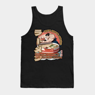 Martial Arts Ramen Noodles Fusion Sumo Wrestler Tank Top